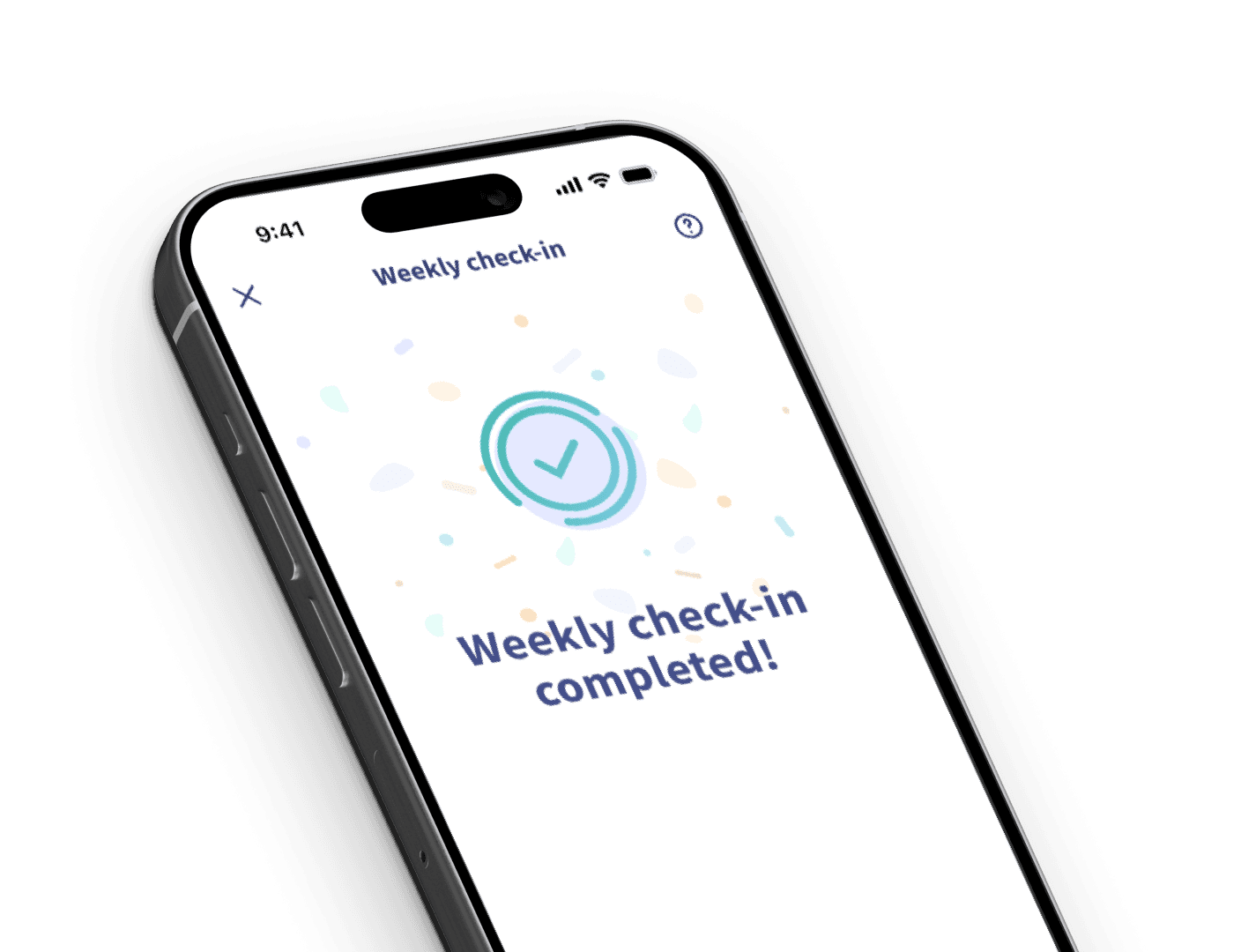 ResolveDTx interface with daily check-in completion and cough monitoring overview